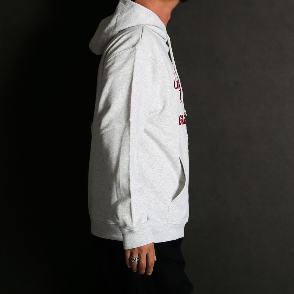 SCRIPT COLLEGE HOODIE - ASH / プルオーバーパーカー