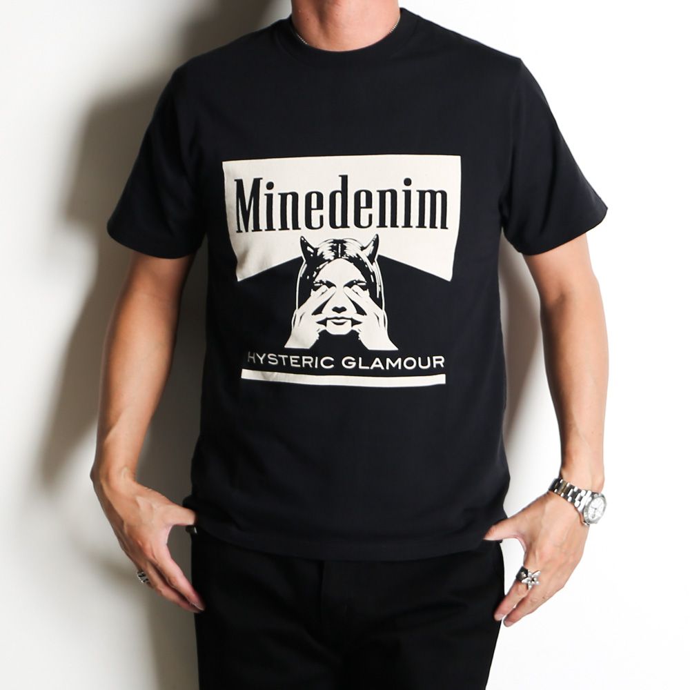 MINEDENIM - HYSTERIC GLAMOUR × MINEDENIM / Graphic T-Shirts - BLK /  MND-HYS005 | chemical conbination