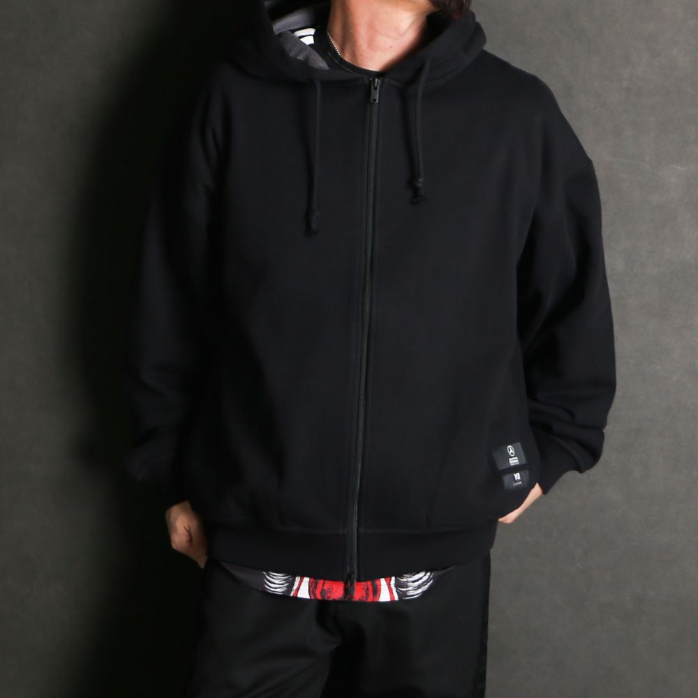 U F1 ZIP HOODIE - BLACK / ジップアップ パーカー / KR2242