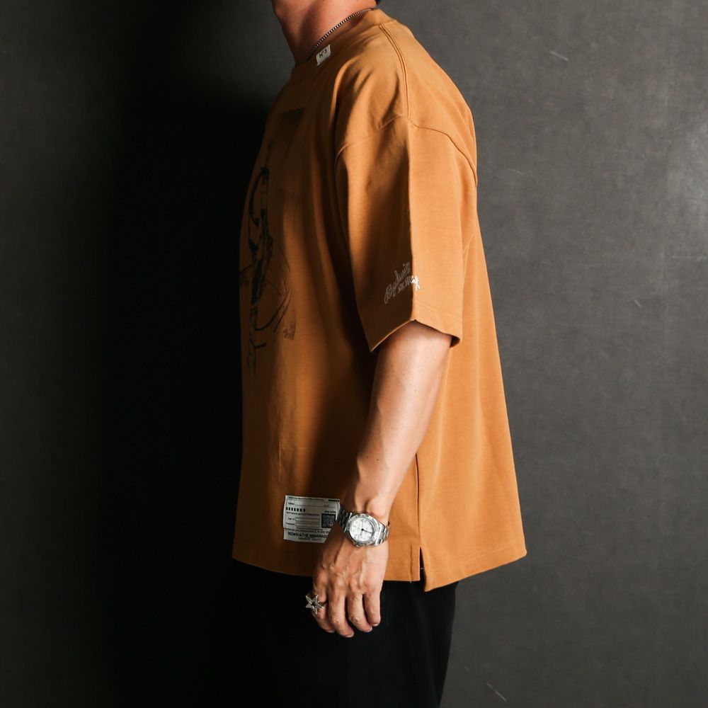 BEDWIN & THE MMY / DJ Print T-shirt / DJ プリント Tシャツ / C15TS025