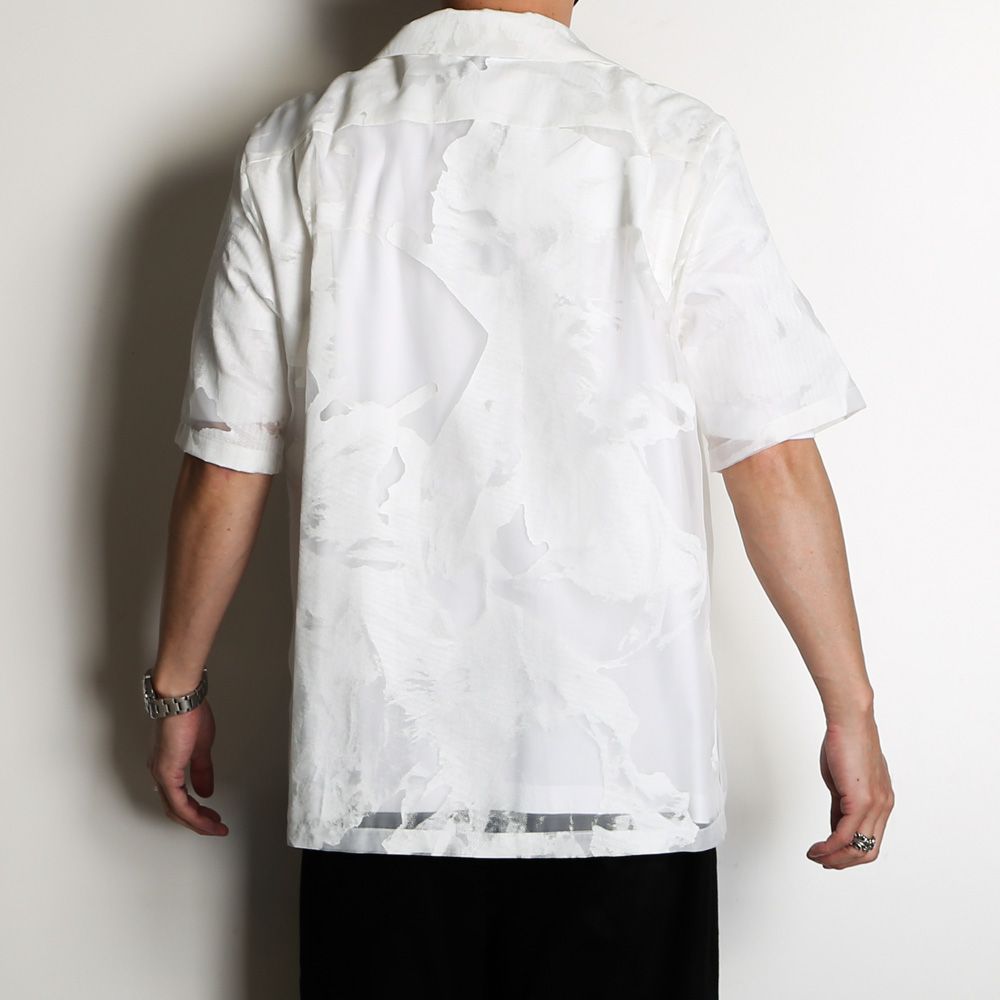 "TRANSPARENT FLOWER" OPEN COLLAR SHIRTS / オープンカラーシャツ / TA23SS-SH036