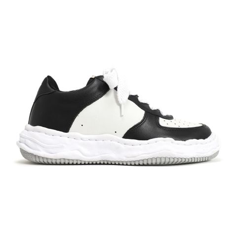 "WAYNE" original sole washed leather Low-Top sneaker / A08FW706