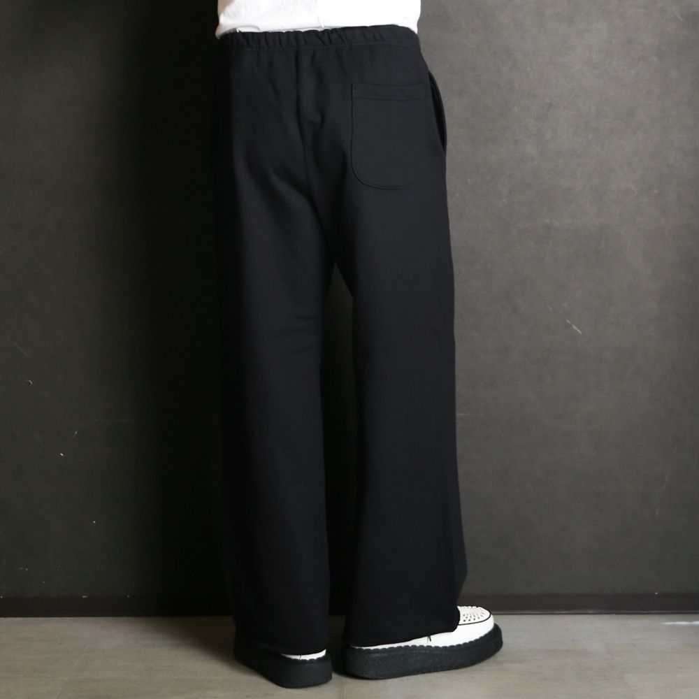 Wide Gym Pants - Black / オーガニックコットンヘビー吊裏毛 - ワイドジムパンツ / A26C13PT01C