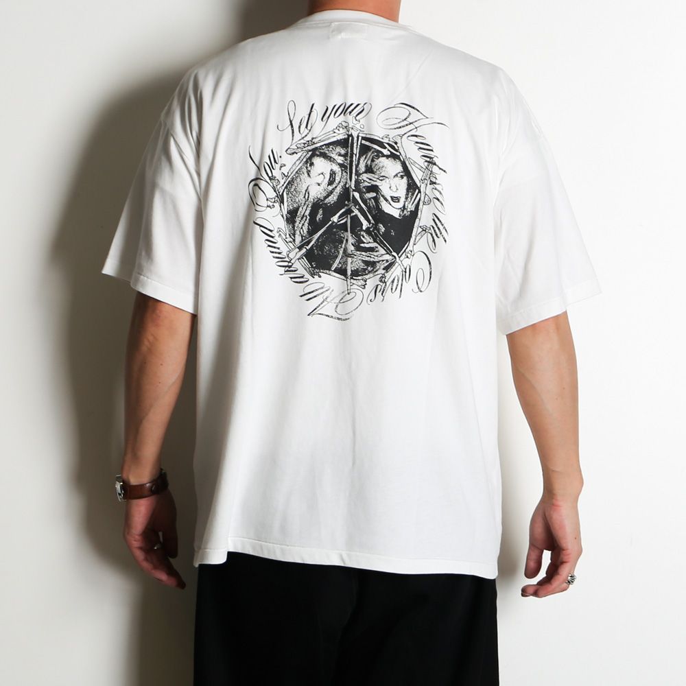 “SWEET SMILE” Tee T/C - WHITE / グラフィック Tシャツ / G16TS096