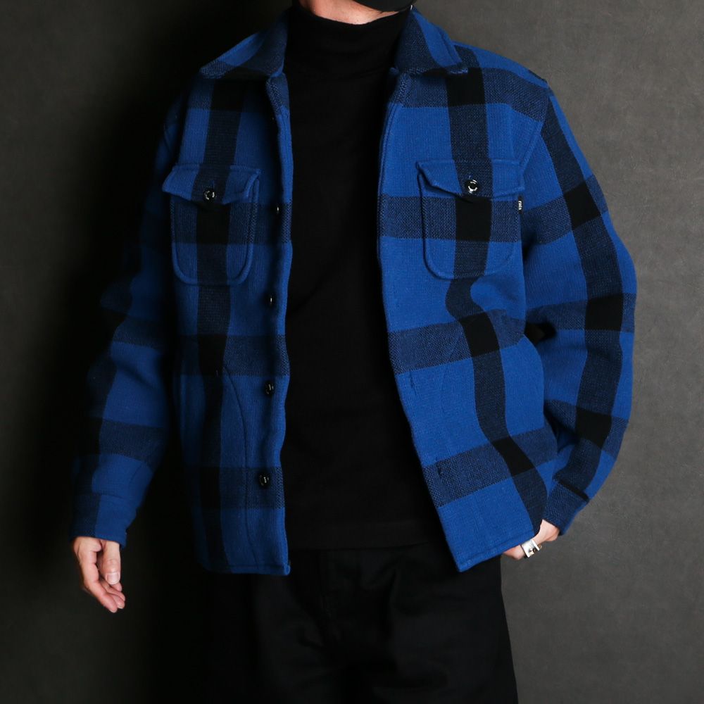 素材RATS BUFFALO CHECK SHIRT JACKET サイズL