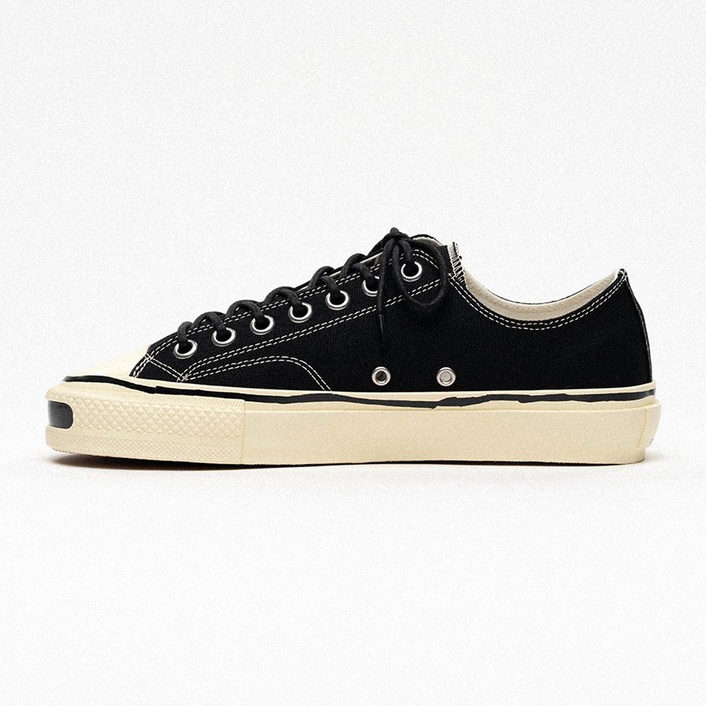 "Joey" Vulcanize Aged Sole Sneakers - Black / "ジョーイ"ヴァルカナイズ エイジドソール スニーカー / G16FW702