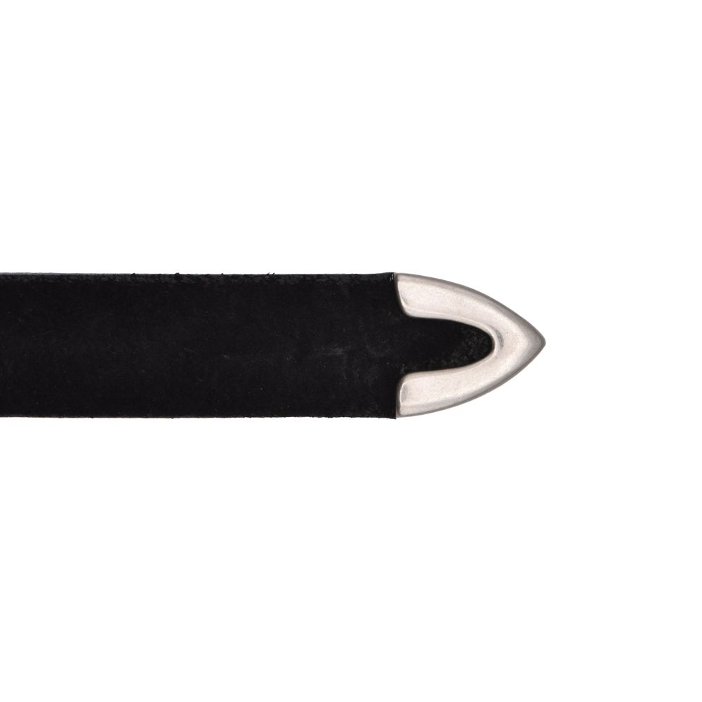 Thick Velour Western Belt - BLK / LBT-018