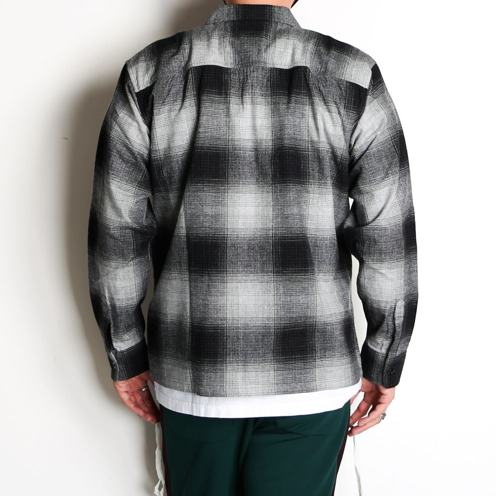 RATS - COTTON OMBRE CHECK SHIRT / オープンカラー シャツ