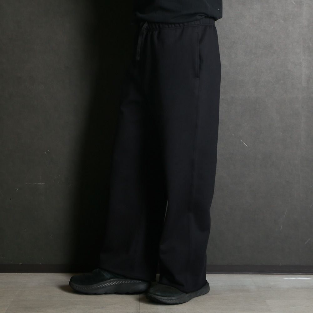 GYM PANTS - BLACK / オーガニックコットンヘビー吊裏毛 - ジムパンツ / A26A09PT01C