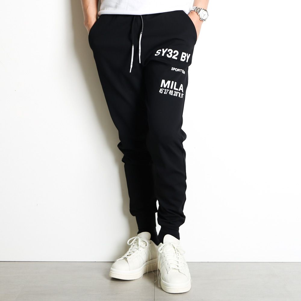 SY32 by SWEET YEARS - STRADDLE PRINT LONG PANTS / スウェット