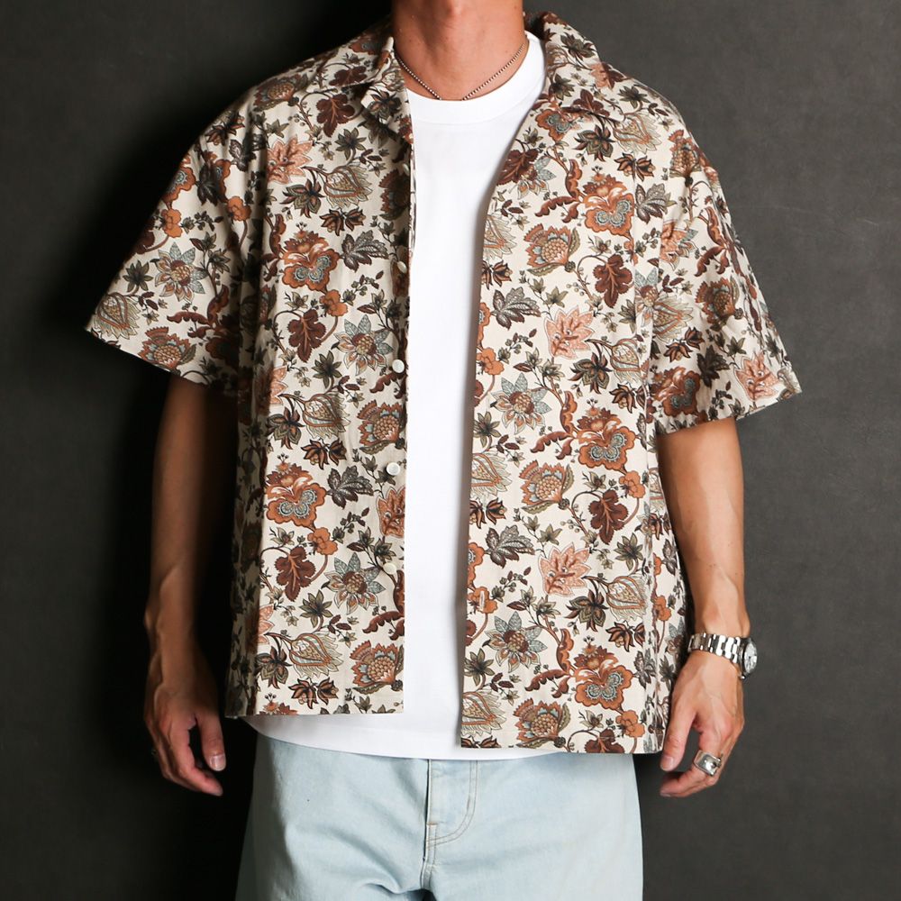Aloha shirt - Flower print / アロハシャツ - フラワー プリント / SN-561