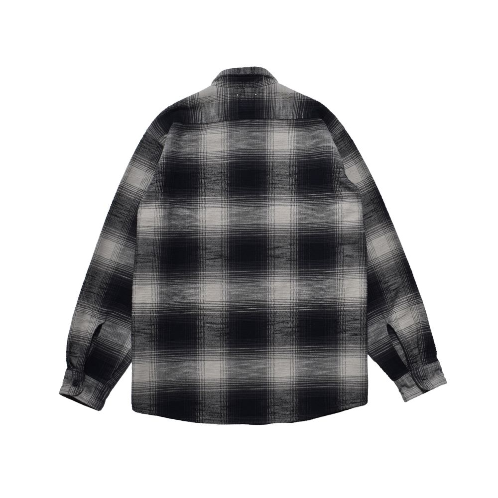 Heavy Cotton Flannel Ombre Work Shirt  - BLT / MDFBF09503