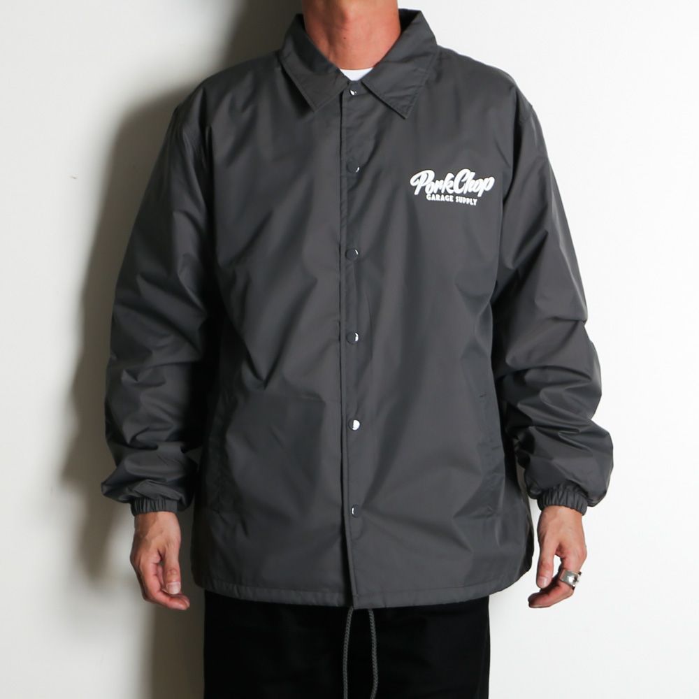 SCRIPT PORK COACH JKT - CEMENT / コーチジャケット