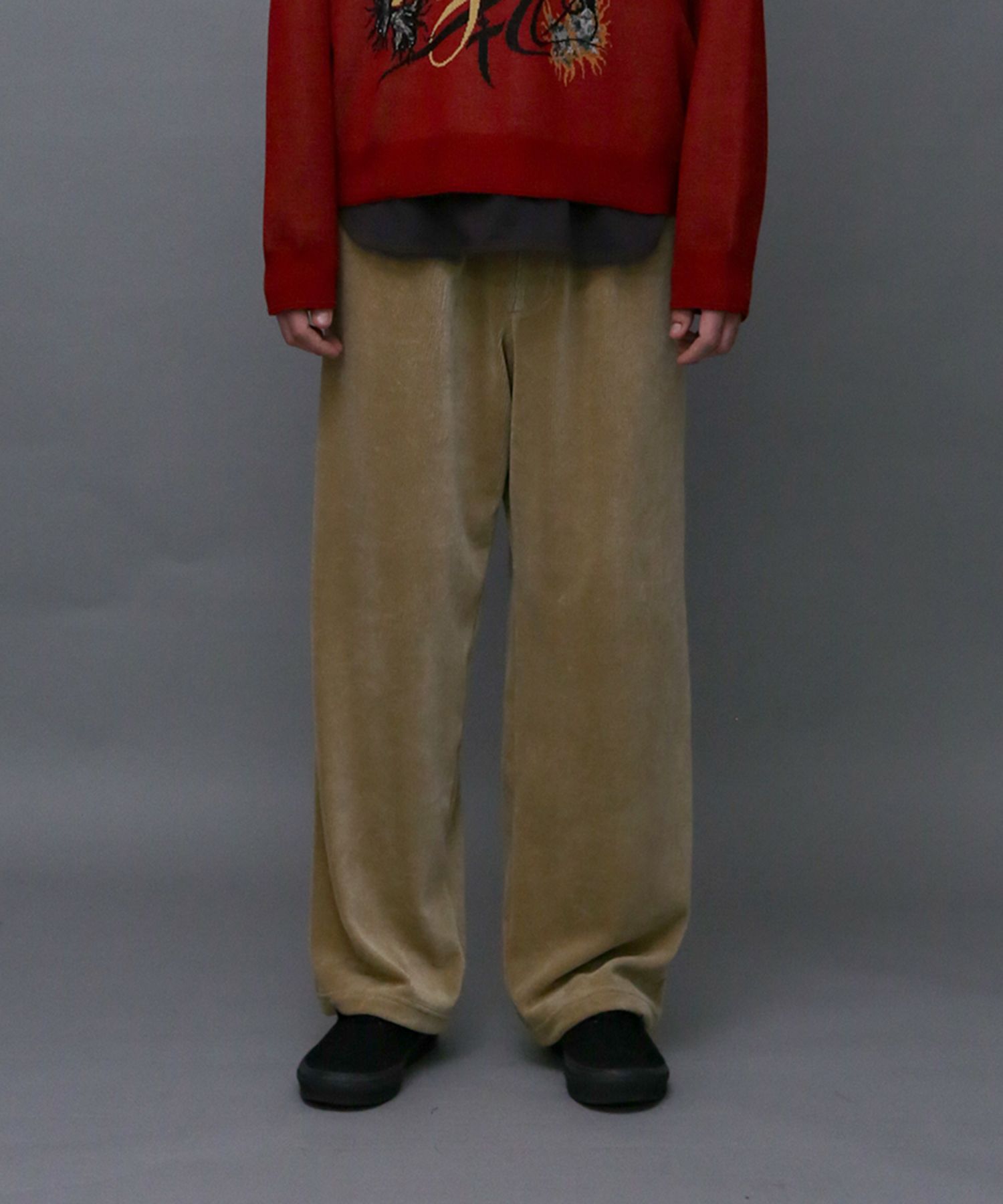 CUT CORDUROY EASY PT / コーデュロイ風 イージーパンツ / 479209