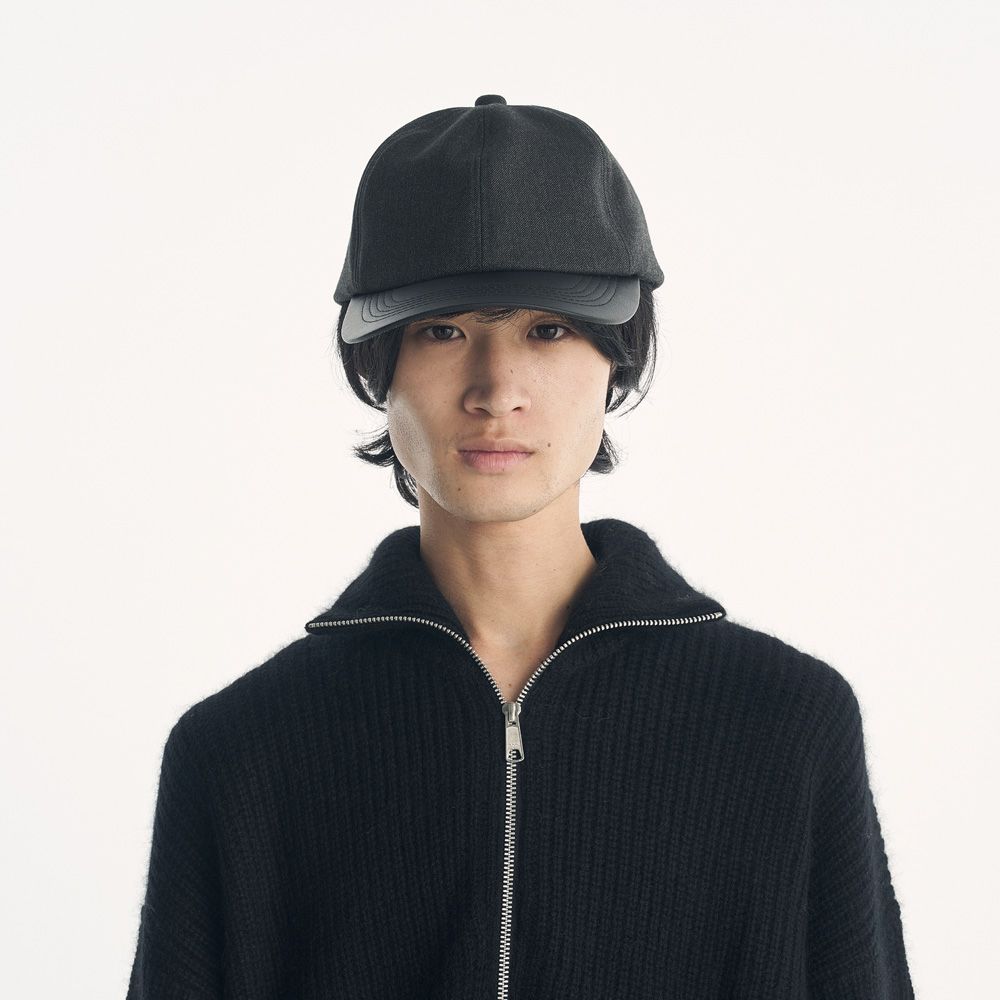 ×CA4LA / LEATHER B.B CAP - GREY / ベースボールキャップ / VTM-26-A-121