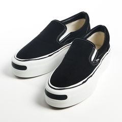 "Cornell" Platform Slip on Sneaker - BLACK / "コーネル" プラットフォーム スリッポンスニーカー / G15FW703