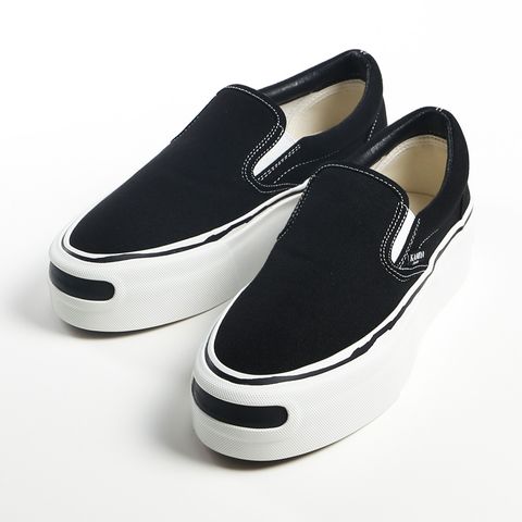 "Cornell" Platform Slip on Sneaker - BLACK / "コーネル" プラットフォーム スリッポンスニーカー / G15FW703
