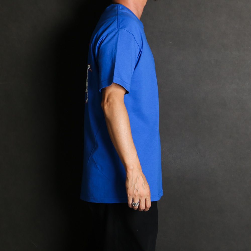 PCP BACK TEE - BLUE / ショートスリーブTシャツ