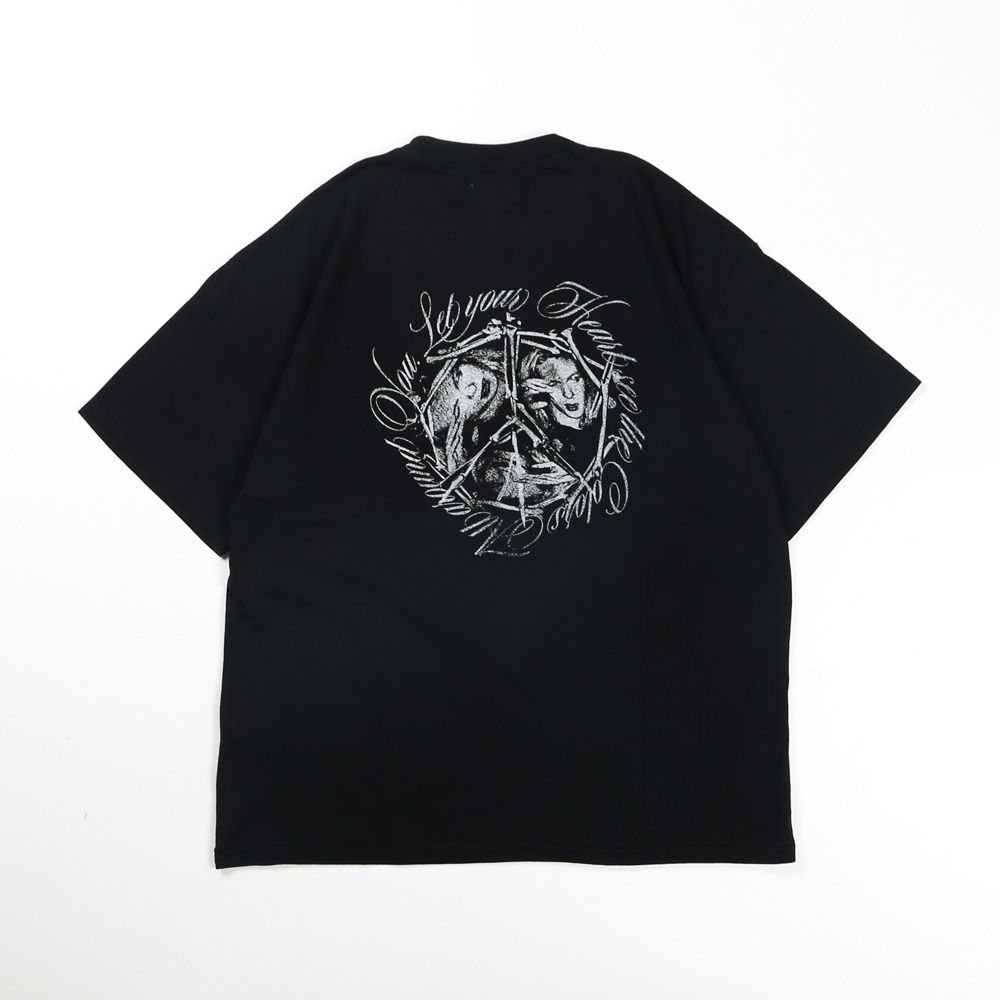 “SWEET SMILE” Tee T/C - BLACK / グラフィック Tシャツ / G16TS096