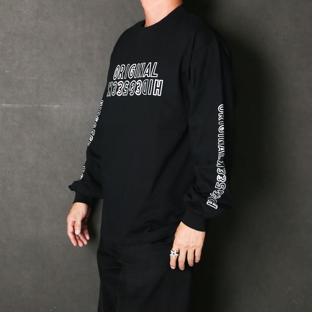 " HIDEANDSEEK × Toru Nishiura " / Original L/S Tee - BLK / Tシャツ / H30th-091526