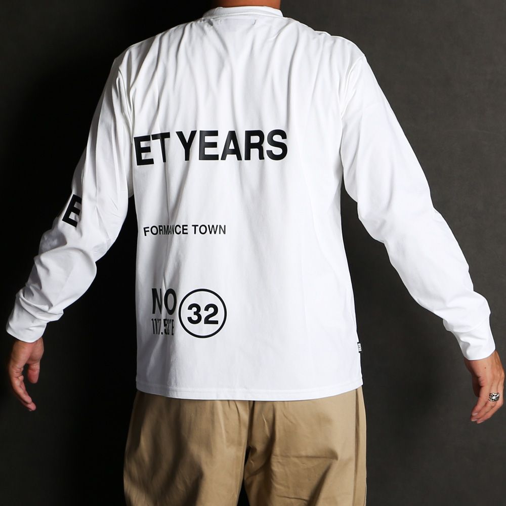 SEPARATE GRAPHIC L/S TEE - WHITE / グラフィックTシャツ / 14538