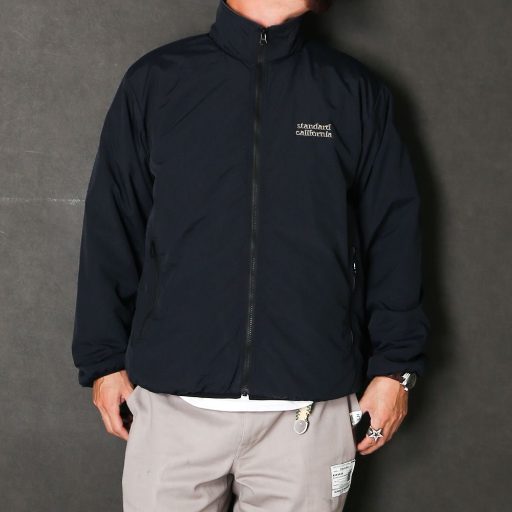SD Shelled Fleece Jacket - Black / ナイロンフリースジャケット / OUNLE280