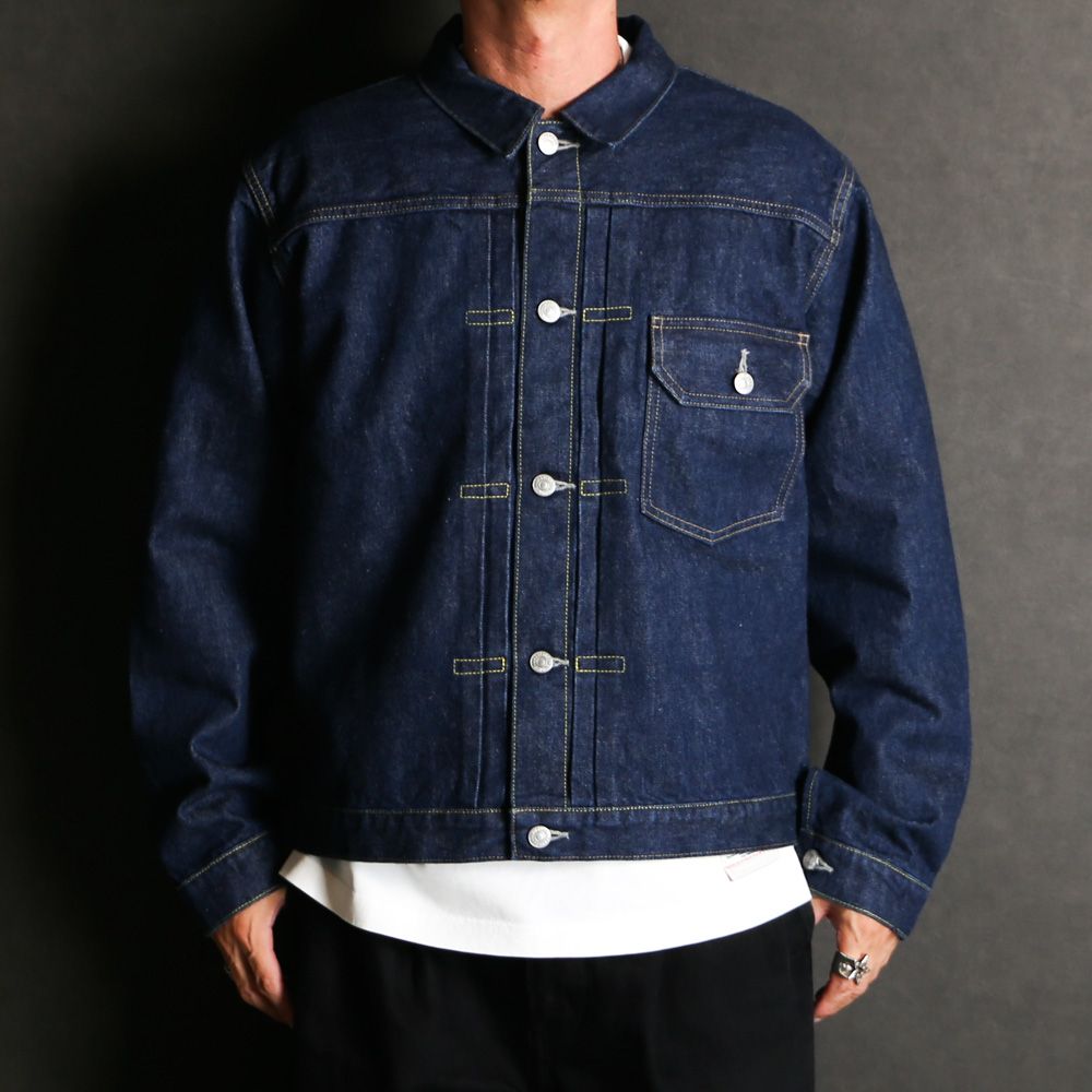 MASSES × Maison MIHARA YASUHIRO / DENIM JACKET ONE WASH MMY - INDIGO / セルヴィッヂデニム 1st型ジャケット / C15BL035