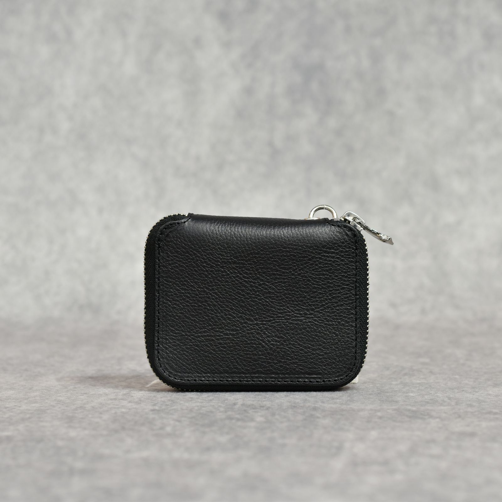 CALEE - STUDS LEATHER ZIP MULTI WALLET (BLACK)｜スタッズレザー