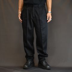 T.Wool Denim Tapered TRS (BLK)