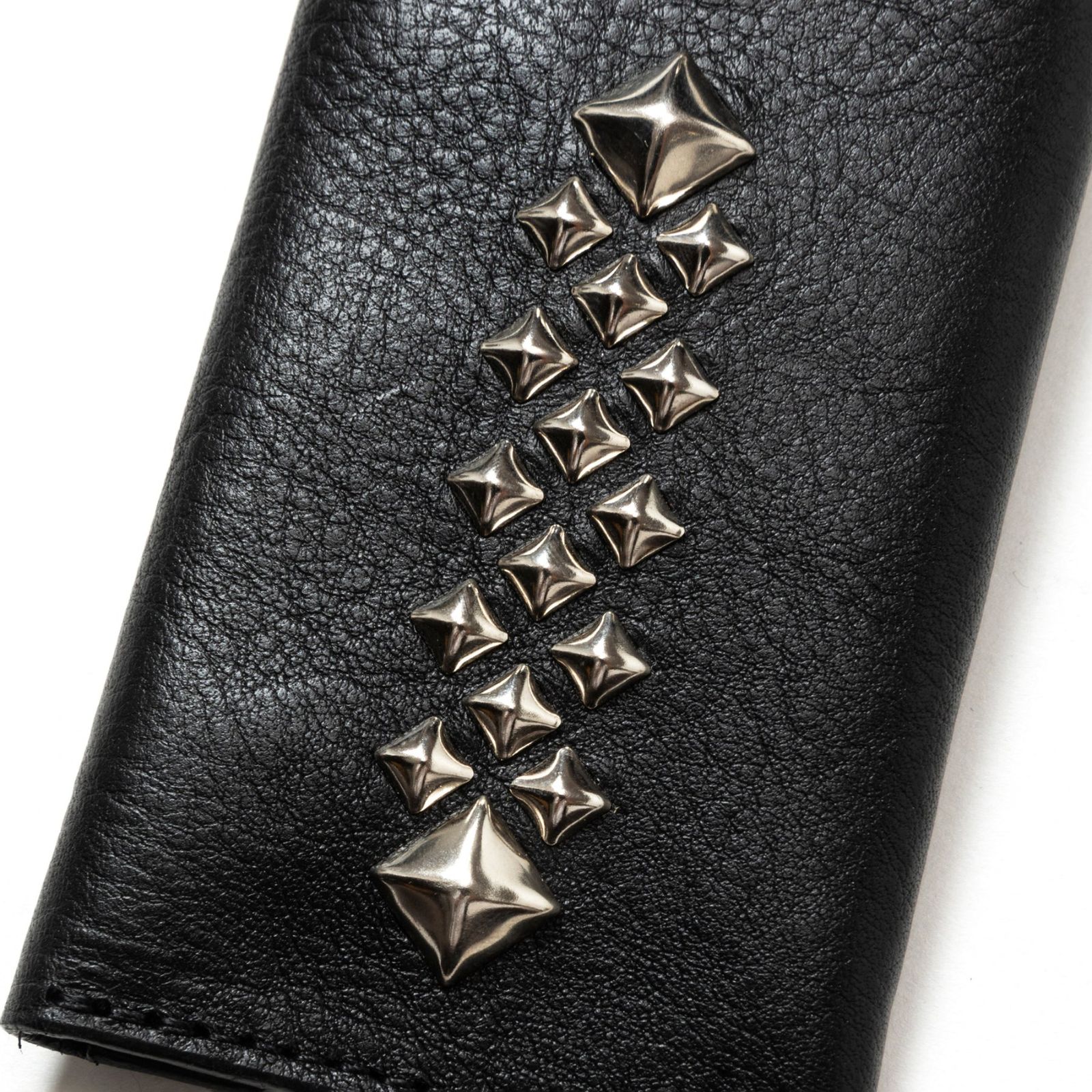 STUDS LEATHER KEY CASE (BLACK)｜スタッズ レザー キーケース｜CL-25AW025LE