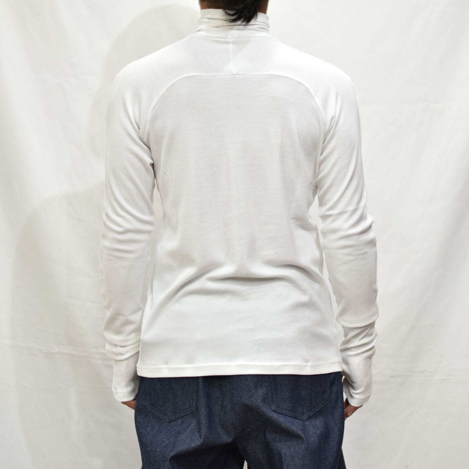 COTTON JERSEY TURTLE NECK TOP"