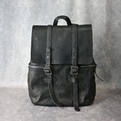 ジャパン ダブルショルダー フルタンニン製品染め ミリタリーバッグ （BLACK） 92-33