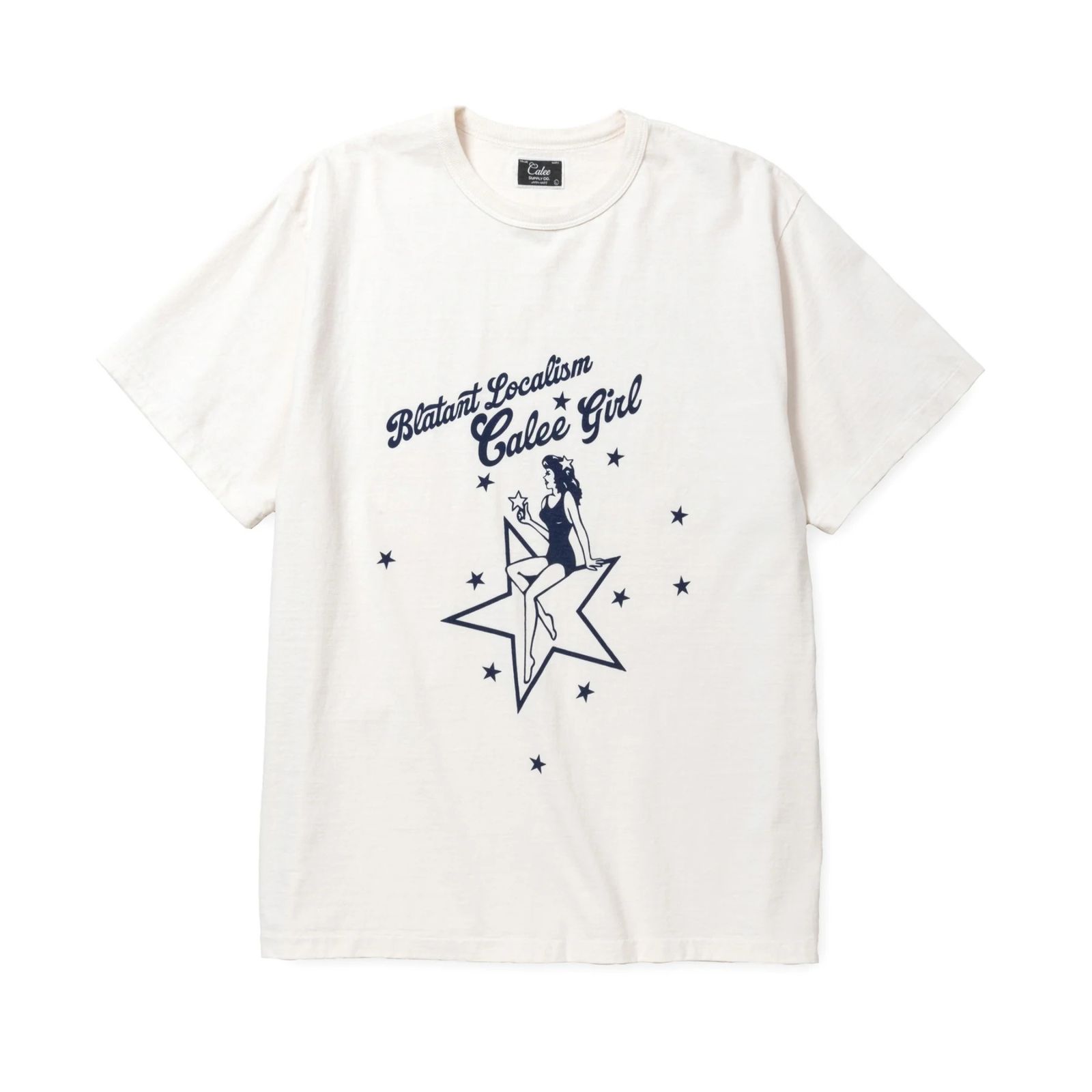 BINDER NECK CAL GIRL VINTAGE TEE (WHITE)｜プリントTシャツ｜CL-25SS062