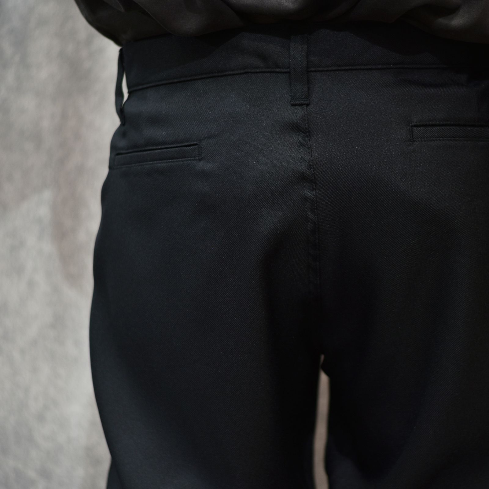 ST-P TUCK SLACKS (BLACK)｜スタプレ タック スラックス｜CL-26SS008
