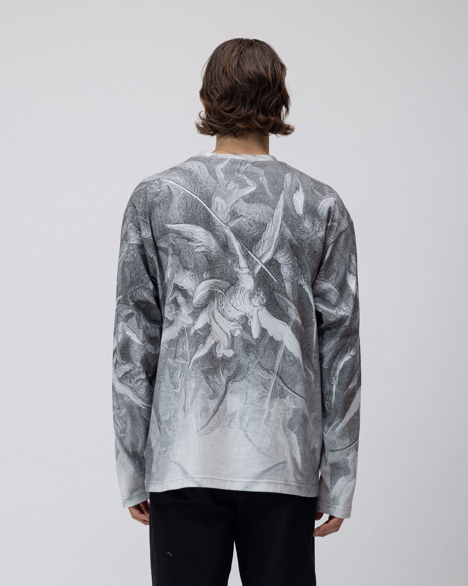 Angels L/S Relaxed Tee (Grey)
