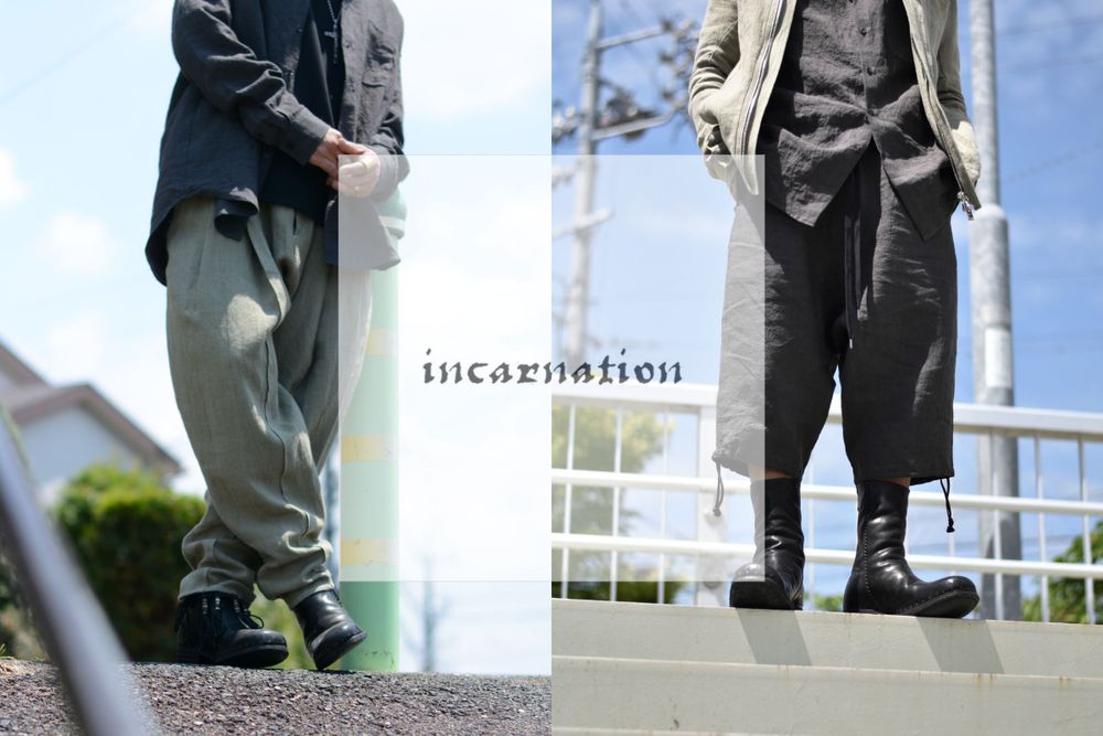 暑い夏でも履けるブーツコーデ!! 【incarnation / BACK ZIP BOOTS】