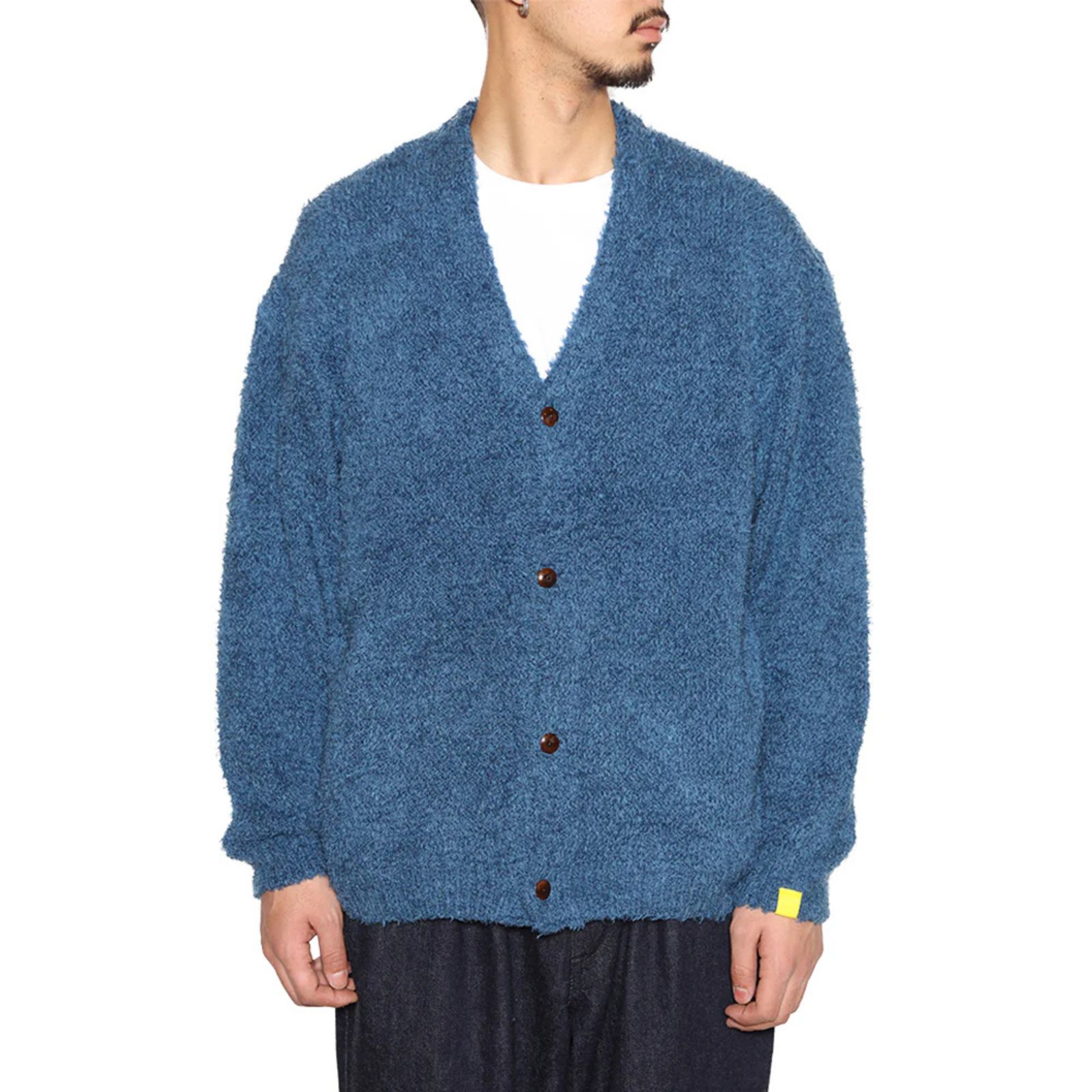 × EYYA KNIT C/F CARDIGAN (BLUE)|× エイヤ コットンフリース カーディガン|CL-25AW001EYYA
