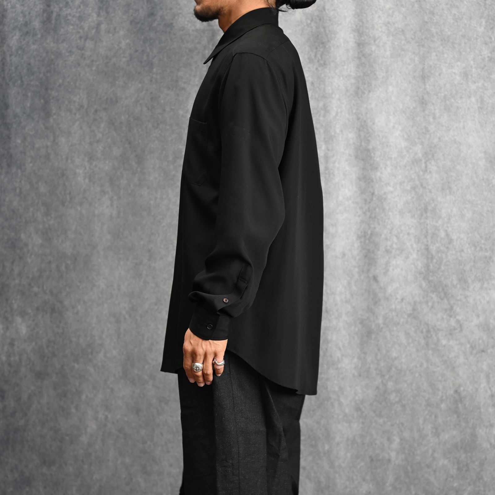 SUIT CELLULOSE POPLIN CDH BASIC SHIRT （BLACK） / ベーシック シャツ （ブラック） HP-B83-250-2-03