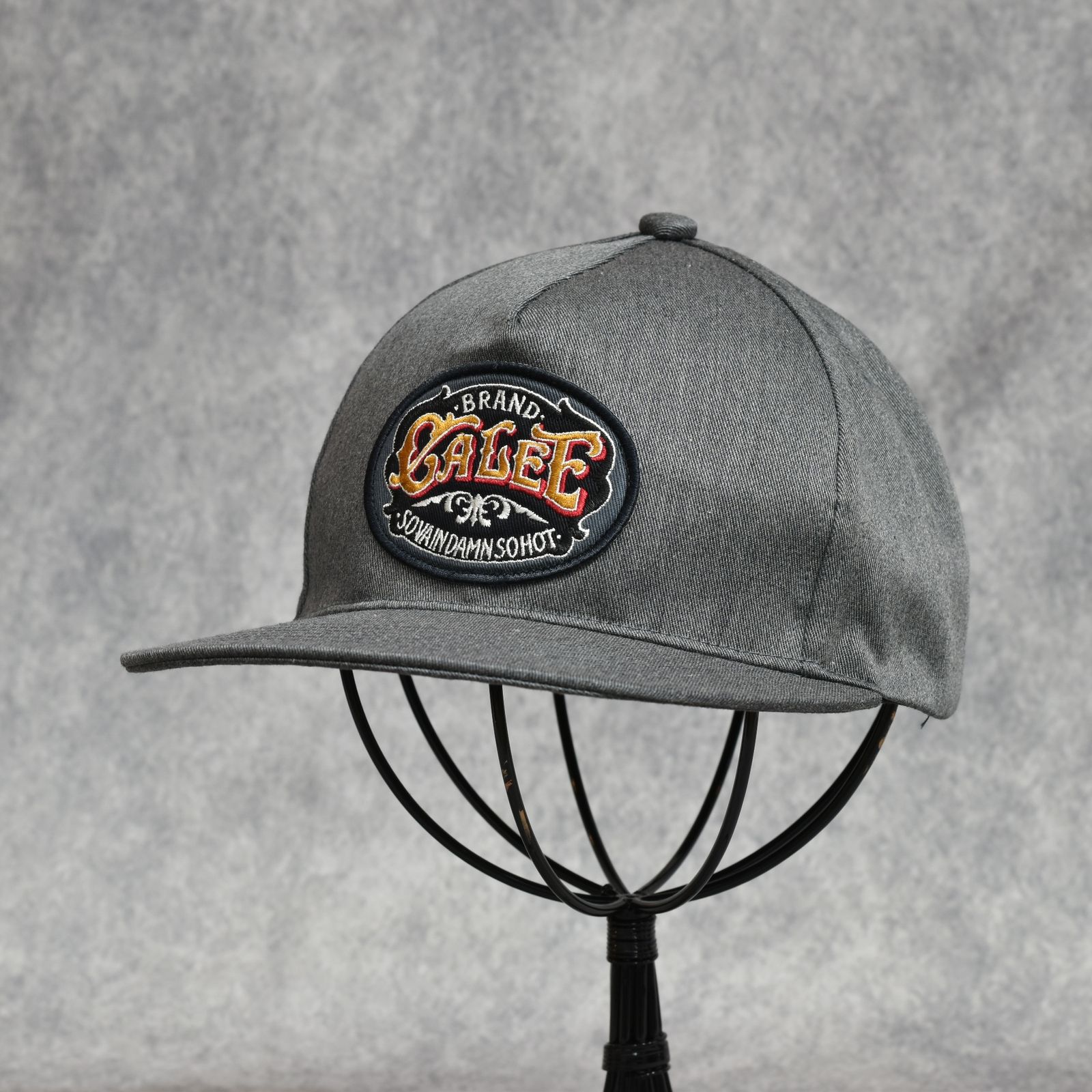 SIGNBOARD WAPPEN CAP ＜NATURALLY PAINT DESIGN＞ (HEATHER GARY)｜ワッペン キャップ｜CL-26AWNT003