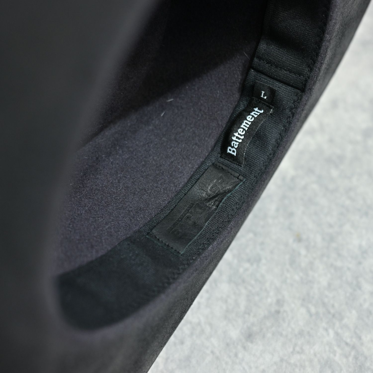 × Battement Wool Felt Hat （BLACK / ブラック） ウールフェルト ハット / Ba-898-01