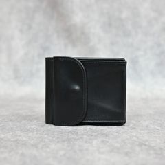 ホーウィンクロムエクセル 二つ折り財布 （BLACK）｜894-01