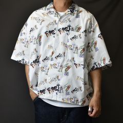 BIG SHORT SLEEVE SHIRT (MULTI) / ビッグシルエット 半袖シャツ