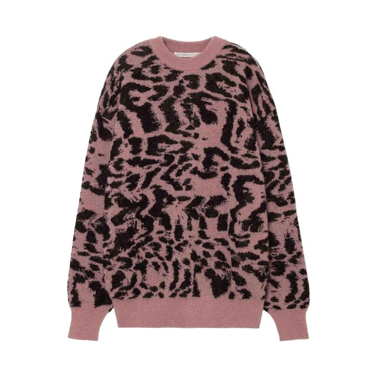 JOHNLAWRENCESULLIVAN - Leopard jacquard knit sweater