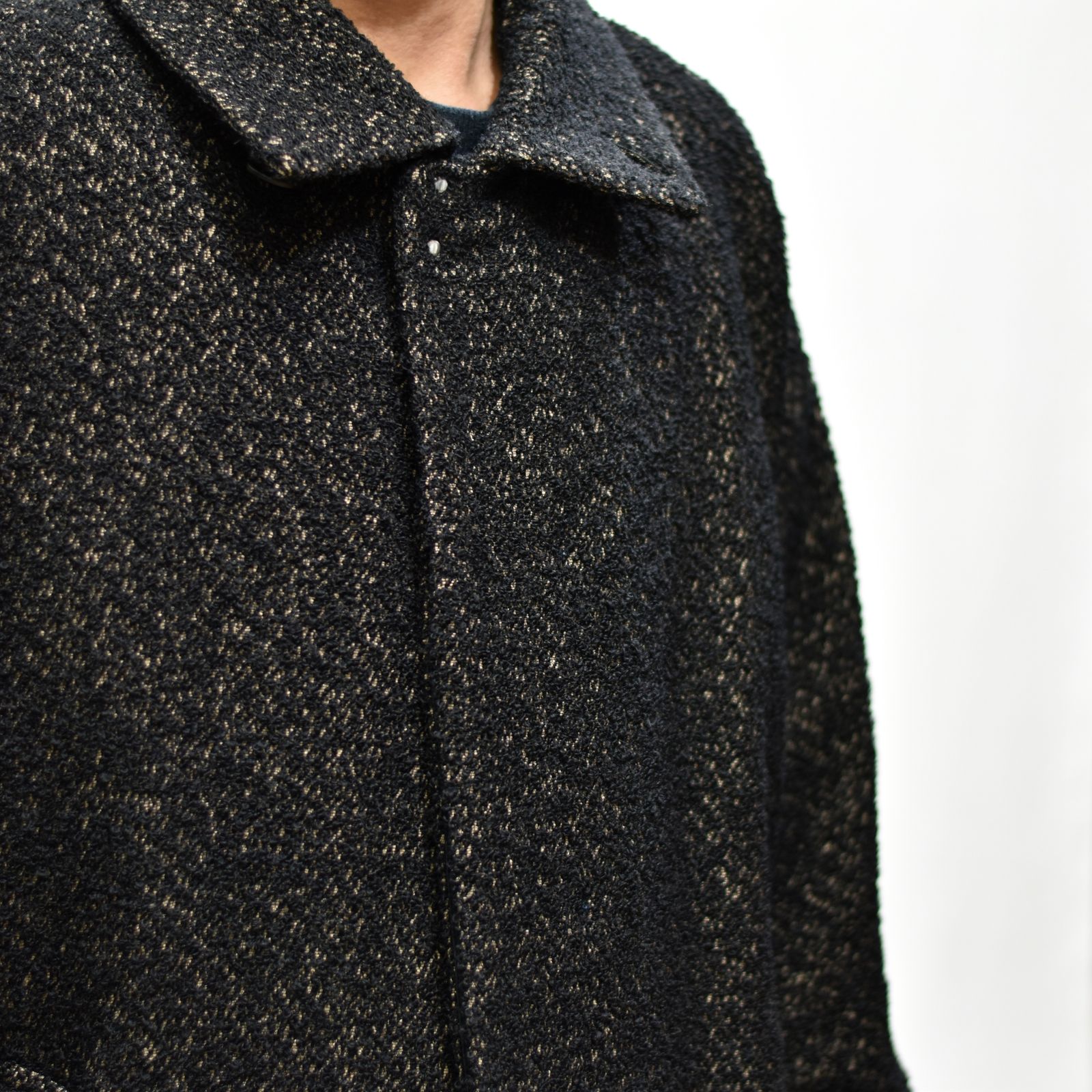 バルカラーコート / LB22AW-CO04-LYS (BLACK and TAN)
