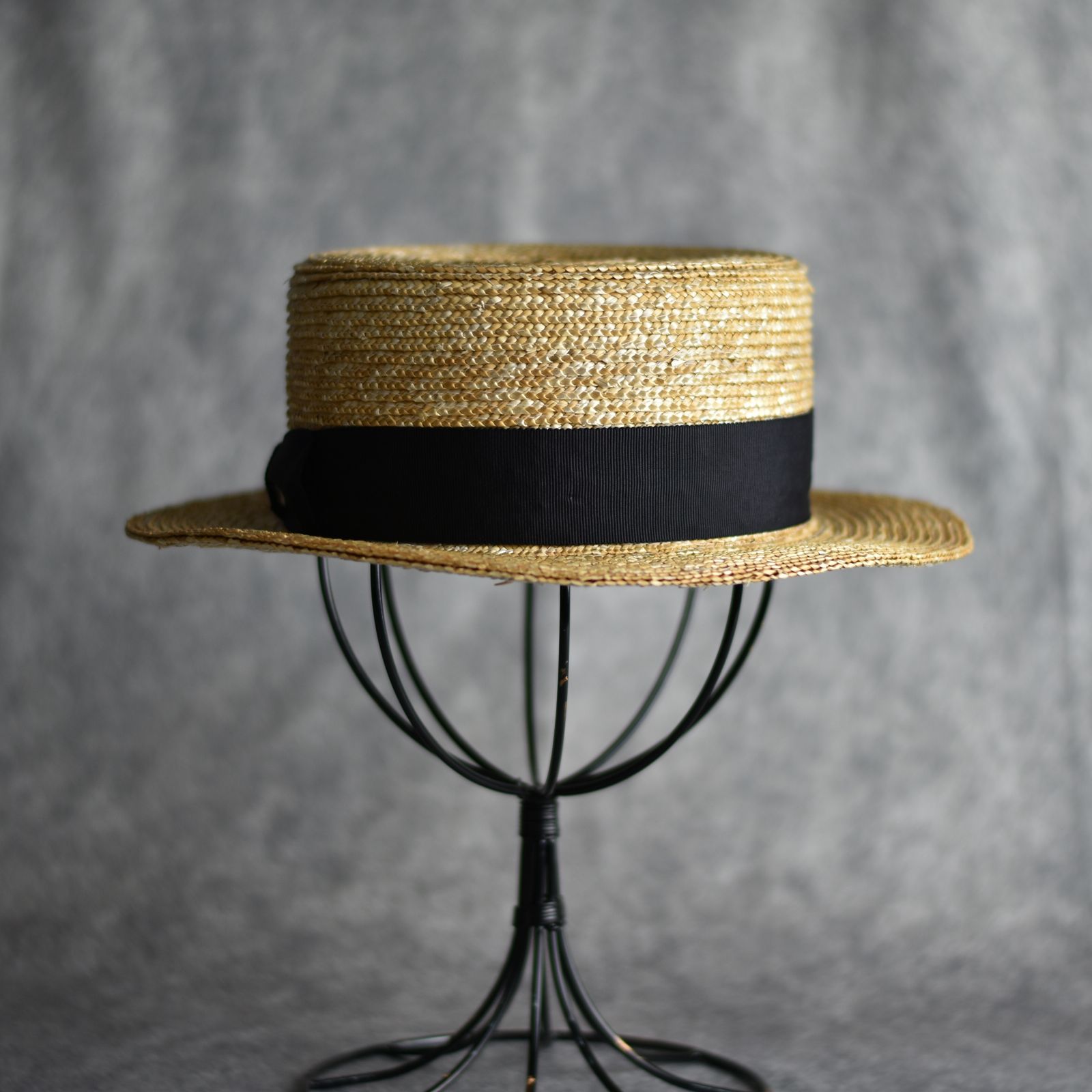 CALEE - STRAW BOATER HAT (BEIGE) / ストローハット 麦わらカンカン帽 | chord online store