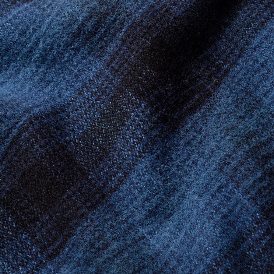 Distortion Ombre Check Flannel Over SH （BPT） /  オンブレーチェック シャツ （ブルー） 2410-5001
