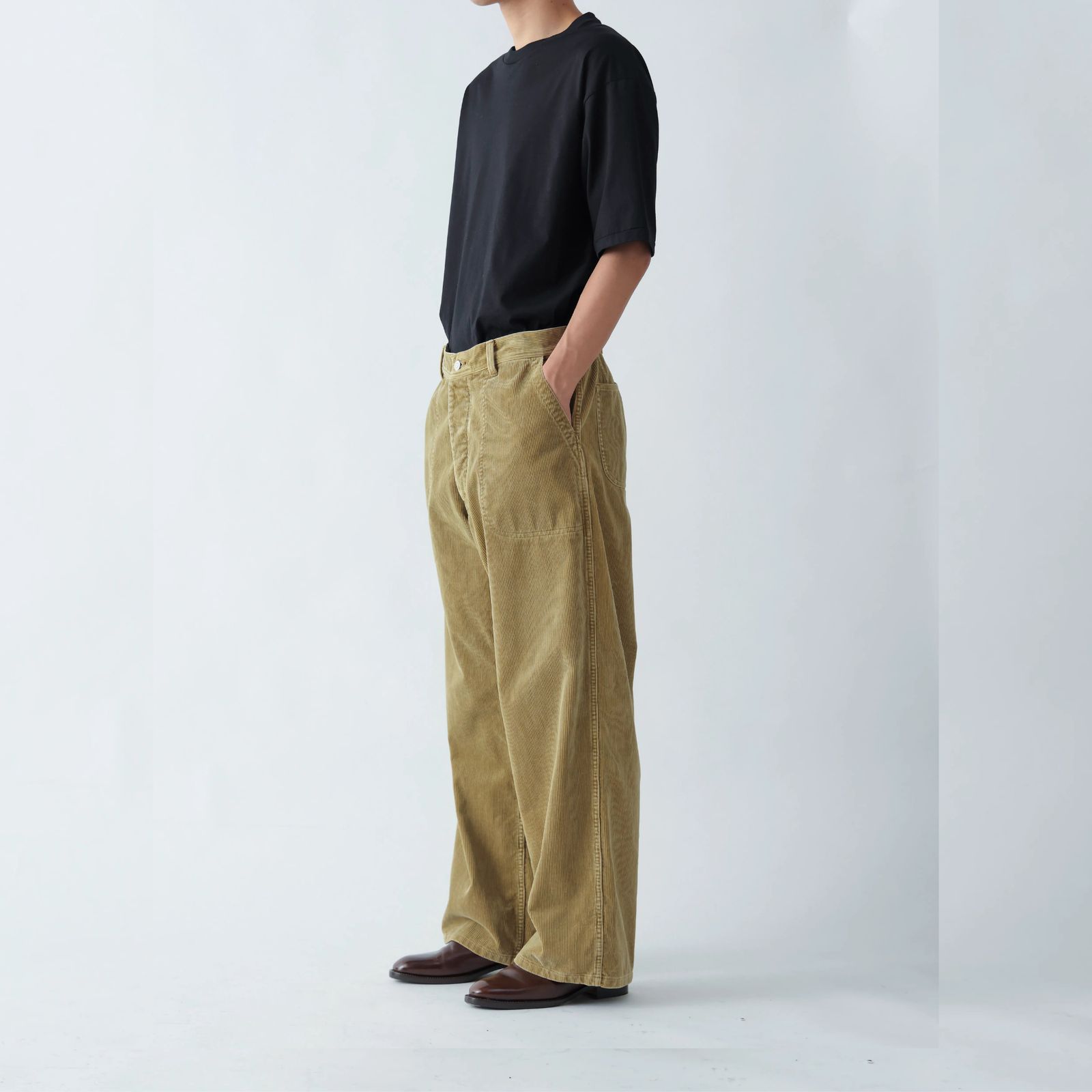USN CORDUROY TROUSERS （BEG） /  コーデュロイパンツ トラウザー （ベージュ） 2026AW-PT1-YT