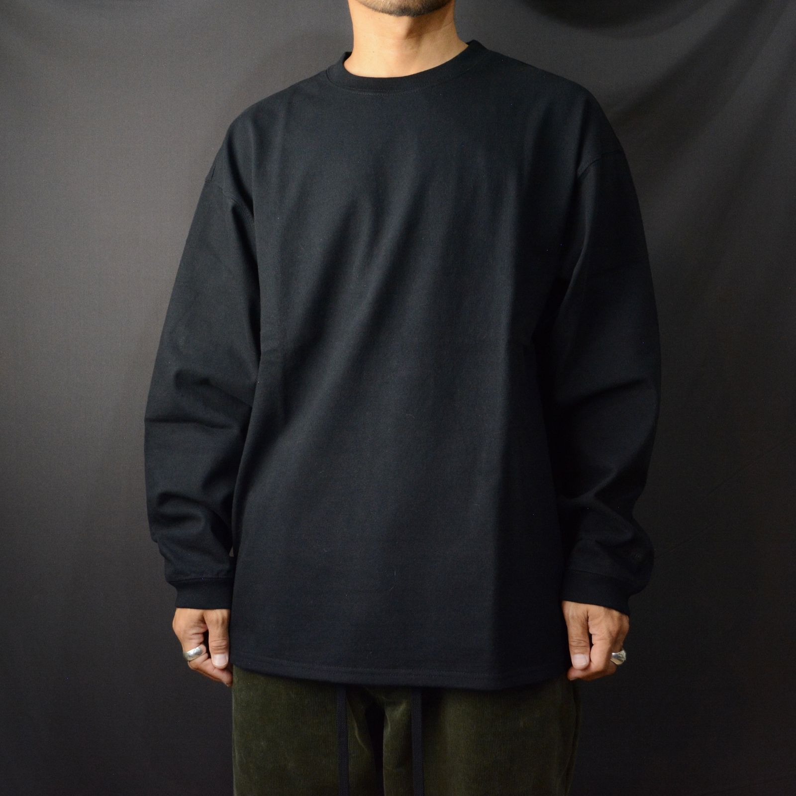 ロングスリーブ カットソー （BLACK）