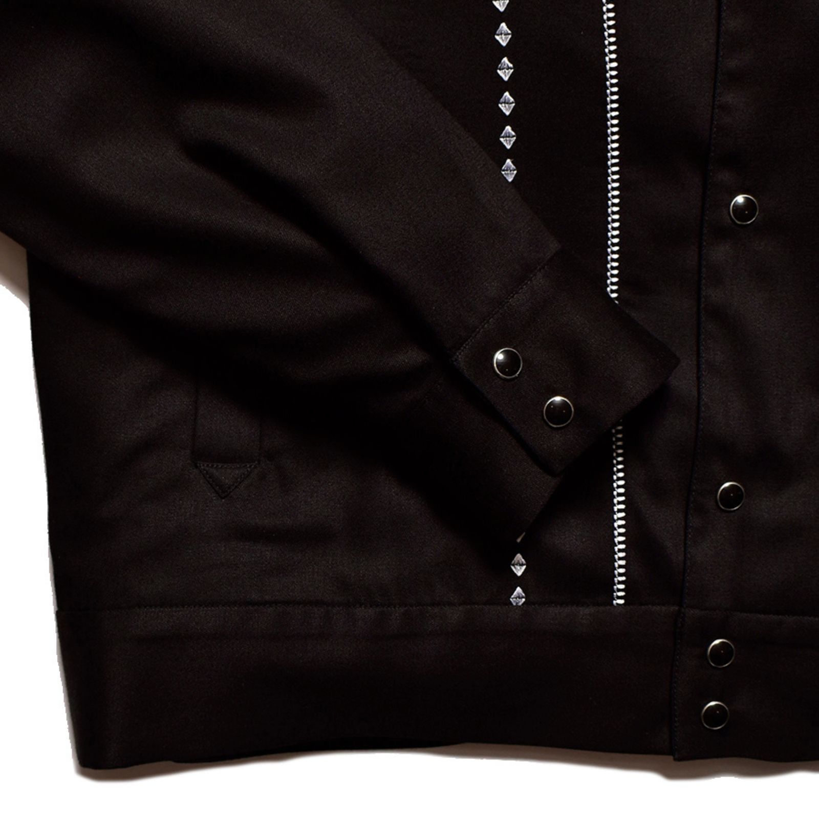 R.Embroidery Western JKT（BLK） / 刺繍 ウエスタン ジャケット （ブラック）