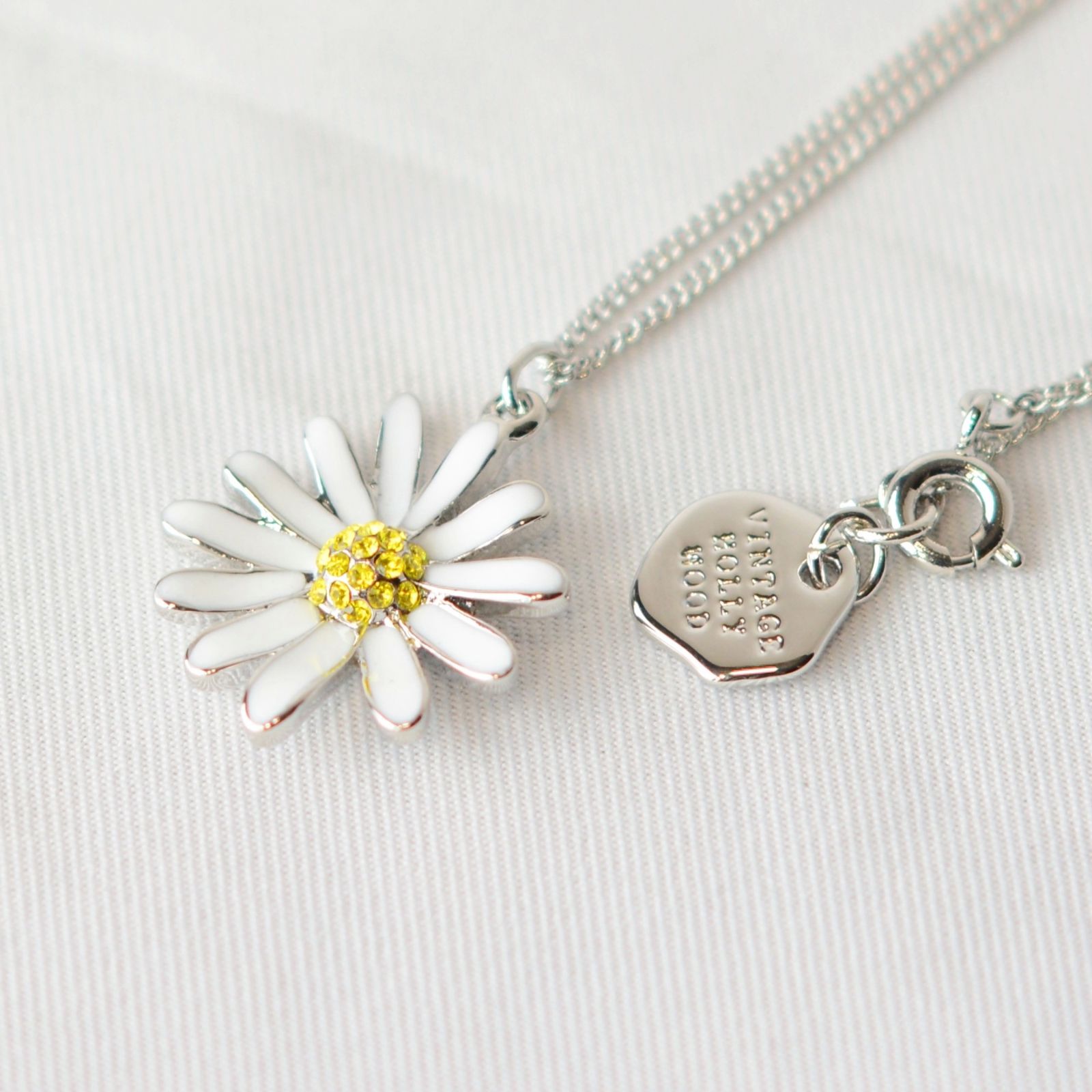 VINTAGE HOLLYWOOD - VINTAGE DAISY NECKLACE (SILVER) | chord online store